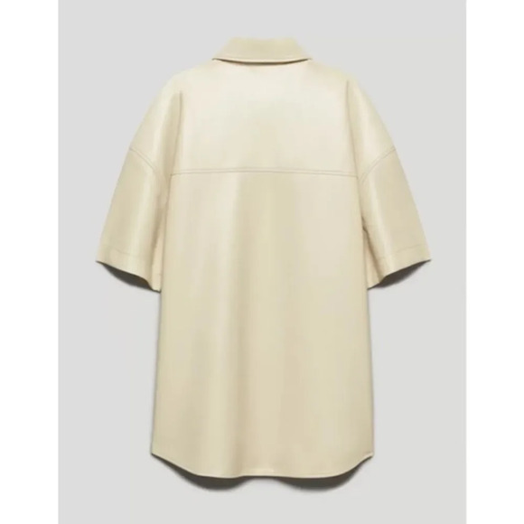 Aritzia Babaton Frances Vegan Leather Button Down Shirt Jacket - Picture 10 of 14